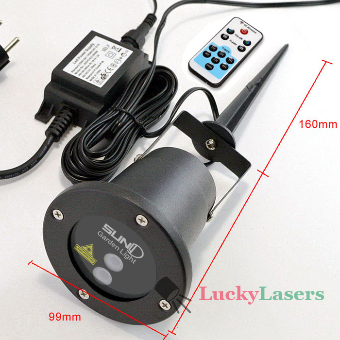 635nm/532nm 20 Patterns Laser Lawn Lamp Outdoor Waterproof Lights